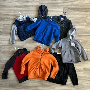 Boys fall hoodie/jacket bundle